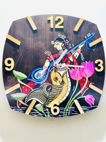 Pattachitra wall clock
