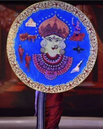 With our paintings Mrs India Earth owned the cultural round of beauty contests.