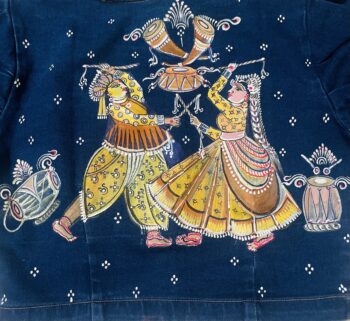 Designed jeans crop top